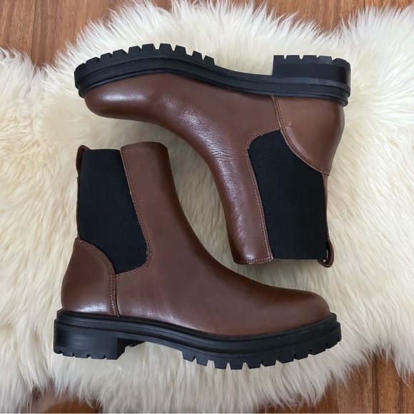 🆕 Madewell The Bradley Chelsea Lugsole Boots in Stable Brown - Picture 7 of 7